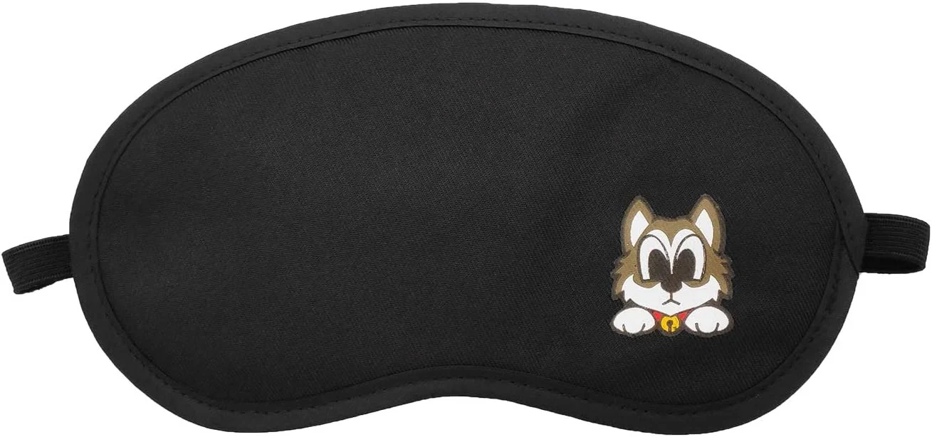 ماسک چشم خواب جِنا™ طرح سگ مشکی، مناسب برای بی خوابی، مدیتیشن، پف زیر چشم و سیاهی دور چشم