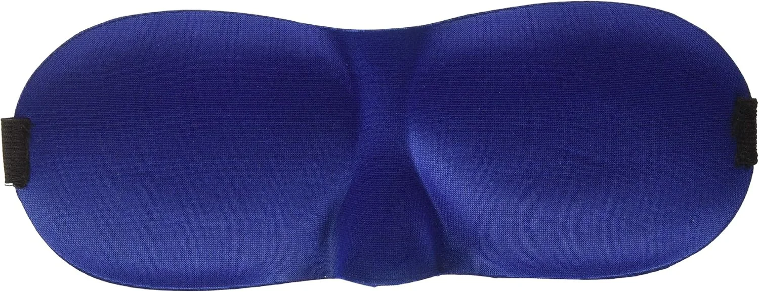 ماسک خواب محافظ چشم سه بعدی راحت و لوکس - سبک وزن - بند قابل تنظیم - پلی استر تنفسی - ماسک خواب، آبی