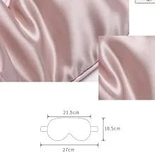 چشم بند خواب زنانه و مردانه، 100% ابریشم خالص، نرم، راحت و سبک، پوشش چشم صاف با بند الاستیک، مناسب برای خواب شب، مسافرت، چرت زدن، بسته هدیه (شامپاین)