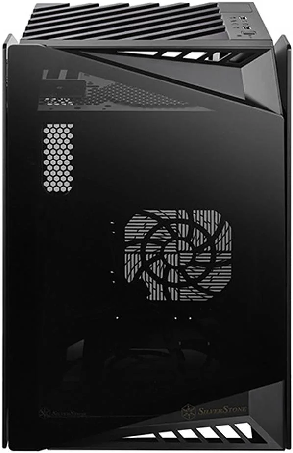 کیس کامپیوتر Mini-ITX سیلوراستون Lucid Mini Tower، عملکرد جریان هوای بالا و بی صدا، 3x شیشه حرارت دیده رنگی، مشکی | SST-LD03B