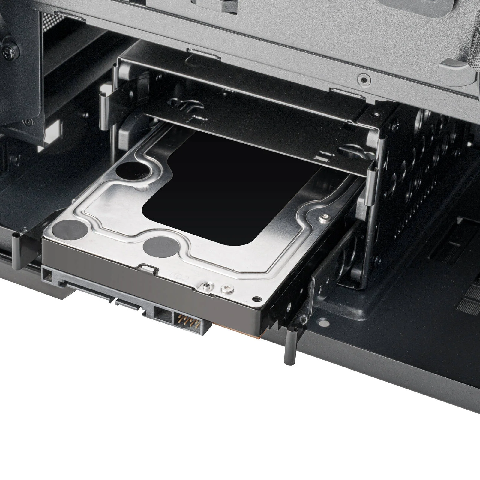 کیس ورک استیشن فول سایز SilverStone SETA H2، پشتیبانی از رادیاتور 420 میلی‌متری، 8 اسلات توسعه، 12 جایگاه داخلی 3.5 اینچی و 2 جایگاه داخلی 2.5 اینچی، پنل جلویی مشبک، جنس بدنه فولاد، مشکی | SST-SEH2-B