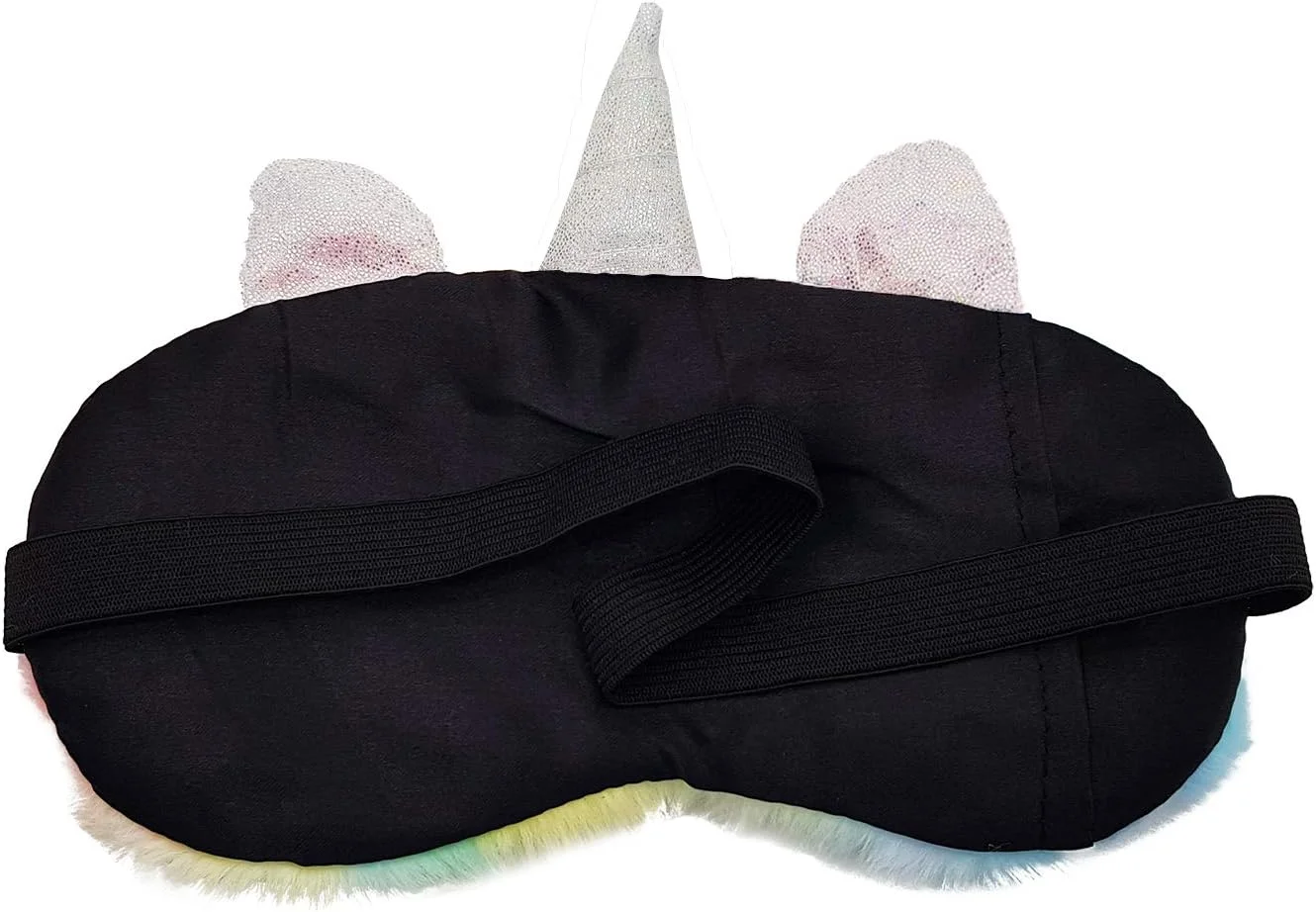 چشم بند خواب ژله ای طرح دار برای بی خوابی، مدیتیشن، پف زیر چشم و سیاهی دور چشم - تک شاخ چند رنگ