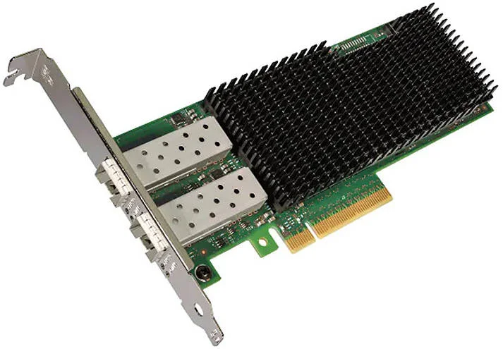 آداپتور شبکه اترنت Intel XXV710-DA2 PCIe 3.0، پروفایل کوتاه، 10GBase-SR، دو پورت 25/10/1GbE، 8.0 GT/s، iSCSI، NFS Storage Over Ethernet | XXV710DA2