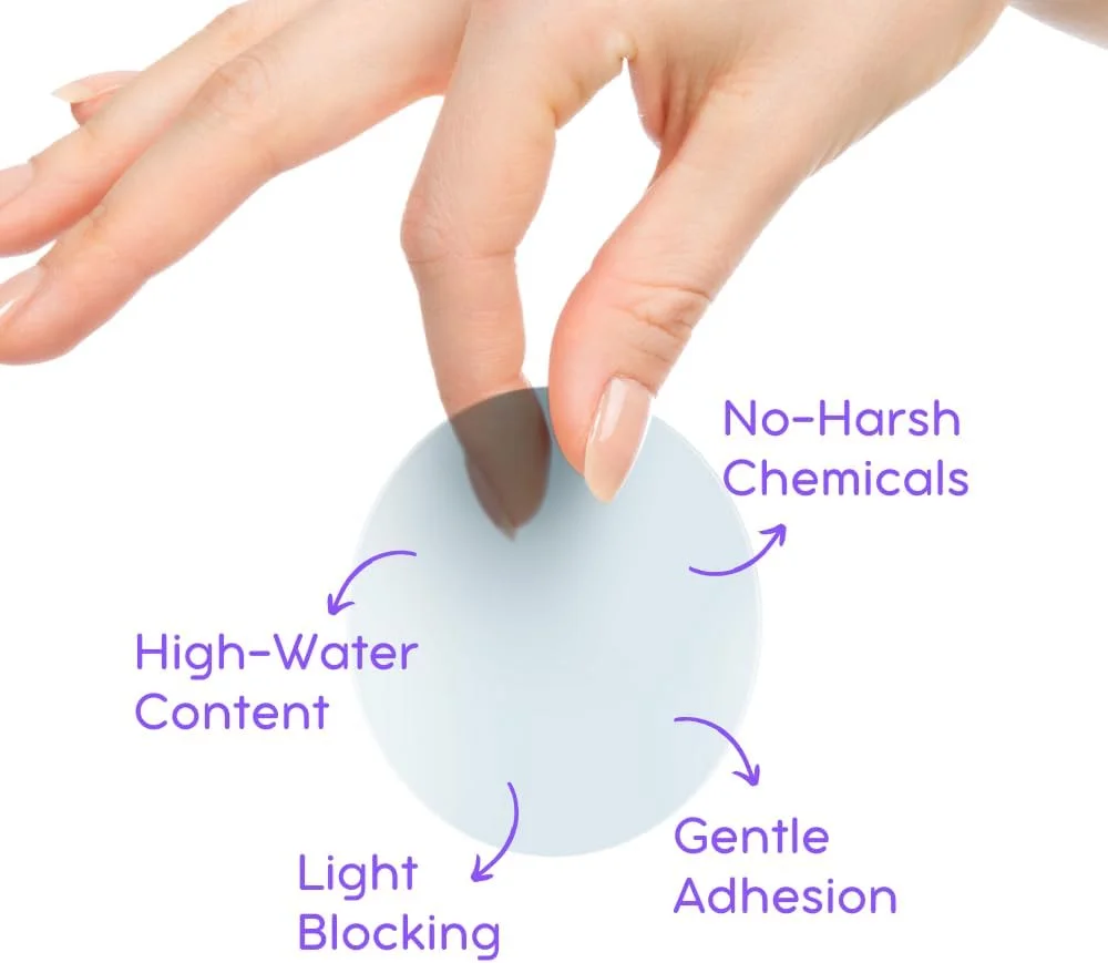 چسب چشم بدون درد کودکانه، چسب چشم هیدروژل طبی برای آمبلیوپی و تنبلی چشم، سازگار با پوست و تنفس پذیر، استفاده و پوشیدن آسان، طرح پری دریایی سرگرم کننده، 20 عدد چسب چشم قابل استفاده مجدد