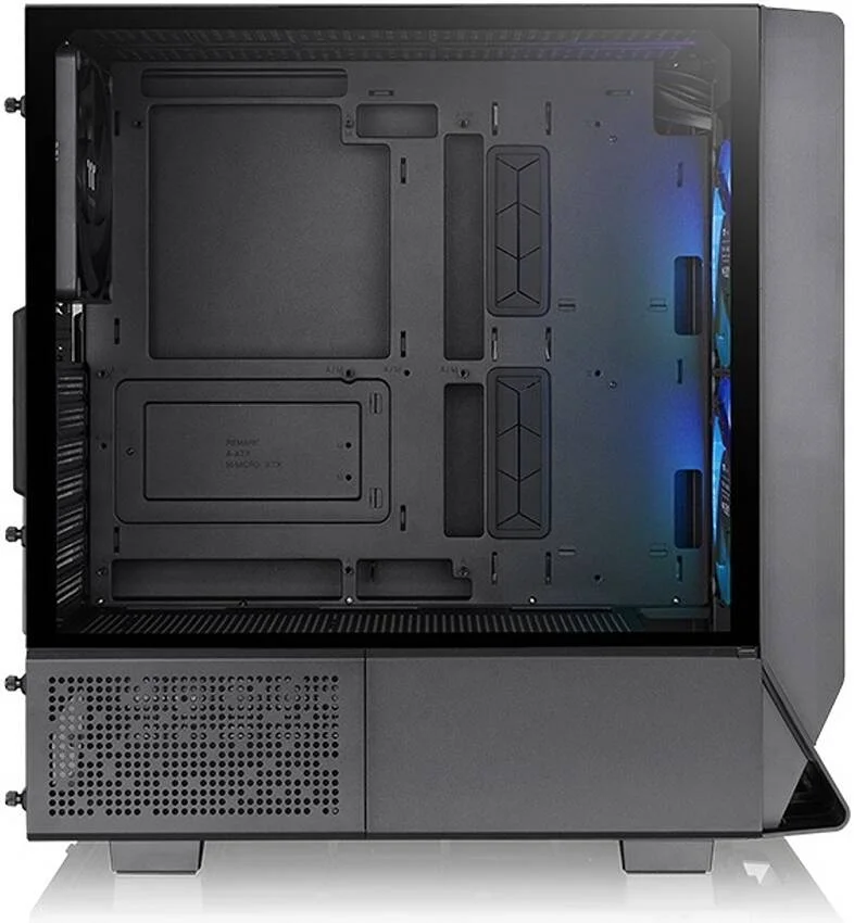 کیس مید تاور Thermaltake Ceres 330 TG ARGB، دارای 2 فن CT140 aRGB از پیش نصب شده و 1 فن CT140، پنل شیشه ای حرارت دیده 4 میلی متری، پشتیبانی از رادیاتور 360 میلی متری و 7 فن، فیلترهای قابل جابجایی، مشکی | CA-1Y2-00M1WN-01