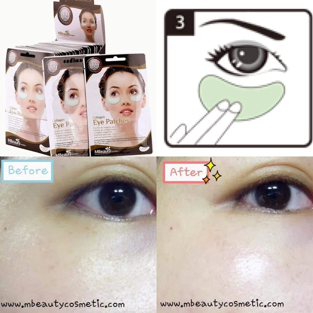 پدهای دور چشم MBeauty - کلاژن، 3.5 گرمی، 3 جفت