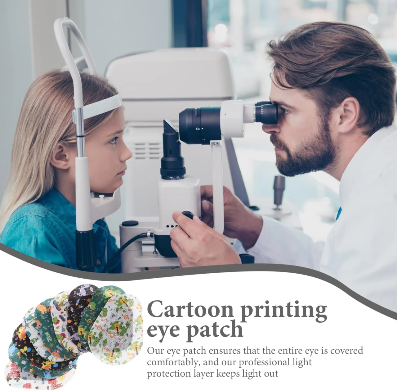 بسته 18 عددی پد چشمی، تنفس پذیر، نرم، سازگار با پوست با طرح های متنوع برای اصلاح آمبلیوپی و استرابیسم، راحت برای استفاده طولانی مدت در کودکان