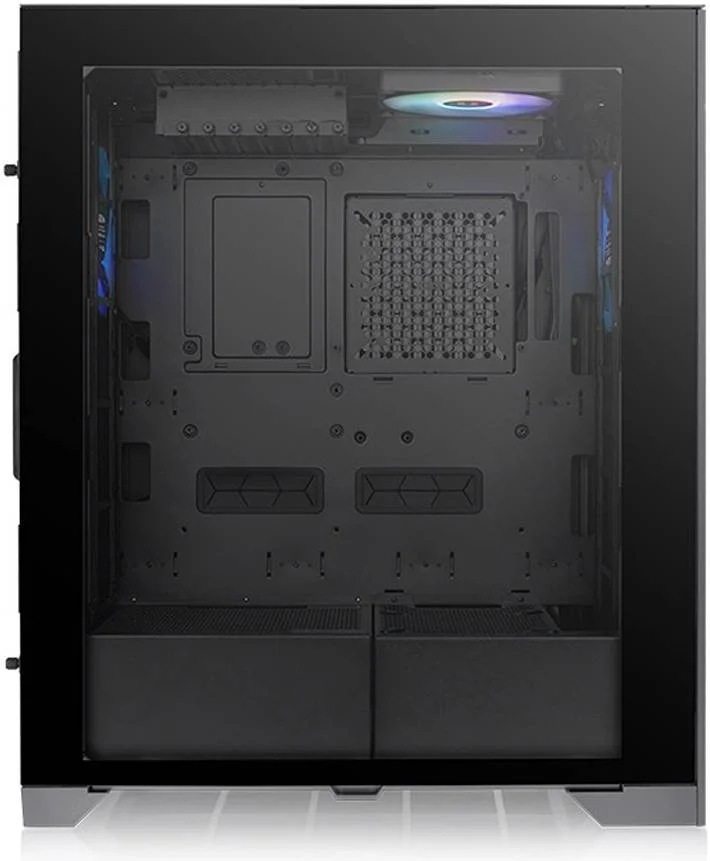 کیس کامپیوتر ترمالتیک CTE T500 TG ARGB فول تاور ATX، پنل شیشه ای حرارت دیده 4 میلی متری، قابلیت نصب 12 فن 120 میلی متری و رادیاتور 420 میلی متری، خنک کننده فعال، USB 3.2 Type-C *1، USB 3 *2، مشکی | CA-1X8-00F1WN-01