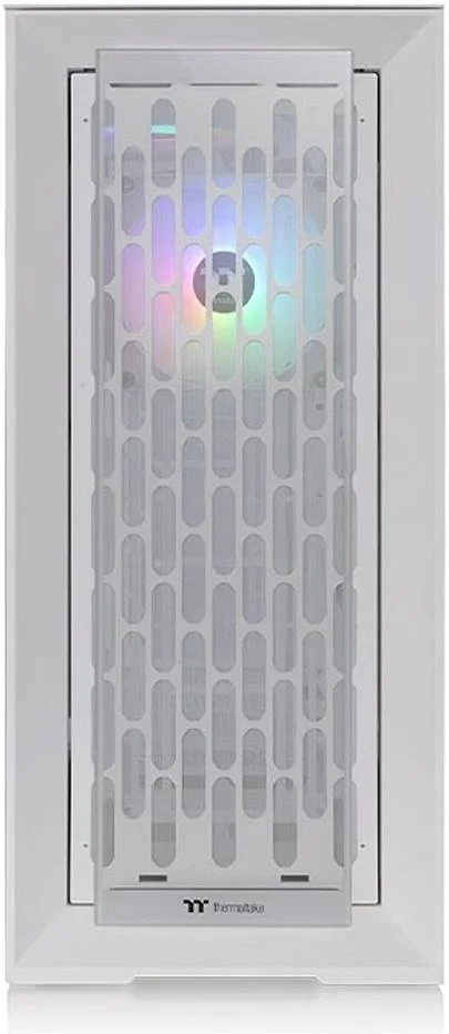 کیس کامپیوتر ترمالتیک CTE T500 TG ARGB فول تاور ATX، پنل شیشه ای حرارت دیده 4 میلی متری، قابلیت نصب 11 فن 120 میلی متری و رادیاتور 420 میلی متری، خنک کننده فعال، USB 3.2 Type-C *1، USB 3 *2، سفید برفی | CA-1X8-00F6WN-01