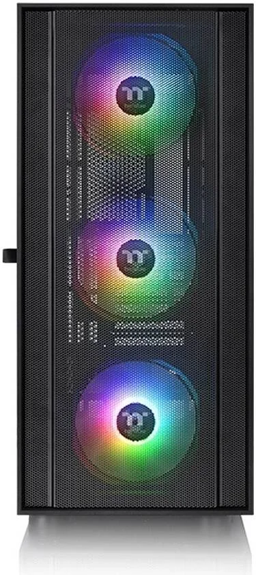 کیس مید تاور Thermaltake H570 TG ARGB E-ATX، دارای 3 فن 120 میلی‌متری ARGB Lite از پیش نصب‌شده، شیشه حرارت دیده 4 میلی‌متری، جنس SPCC، پشتیبانی از کارت گرافیک تا 375 میلی‌متر و رادیاتور 360 میلی‌متری، مشکی | CA-1T9-00M1WN-01