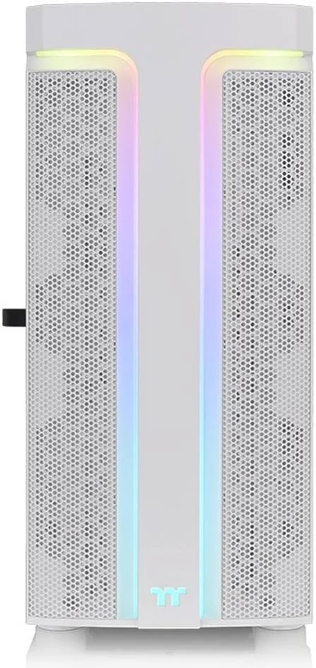 کیس کامپیوتر Thermaltake H590 TG Snow ARGB، جنس SPCC + شیشه حرارت دیده، پشتیبانی از رادیاتور تا 360 میلی‌متر، پشتیبانی از 7 فن، فیلتراسیون مغناطیسی گرد و غبار، سفید برفی | CA-1X4-00M6WN-00