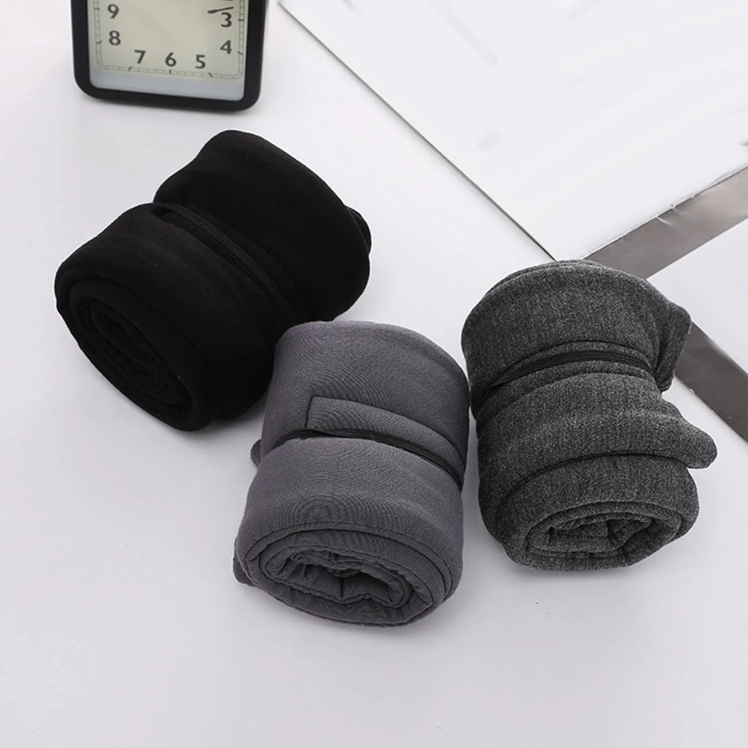 ماسک خواب چشم پنبه‌ای مودال، سایه چشم تنفسی قابل تنظیم برای مسافرت، روز و قطار، مردانه و زنانه، خاکستری هدر