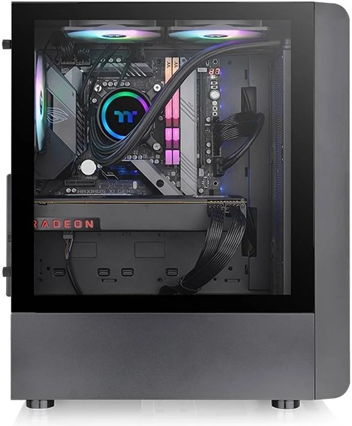 کیس کامپیوتر Thermaltake S200 TG ARGB Mid Tower، جنس SPCC + شیشه حرارت دیده، پشتیبانی از رادیاتور تا 360 میلی متر، تا 6 فن، پنل جلویی مشبک، مشکی | CA-1X2-00M1WN-00 کیس کامپیوتر Thermaltake S200 TG ARGB Mid Tower، جنس SPCC + شیشه حرارت دیده، پشتیبانی از رادیاتور تا 360 میلی متر، تا 6 فن، پنل جلویی مشبک، مشکی | CA-1X2-00M1WN-00