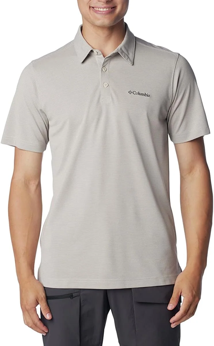 پولوشرت مردانه کلمبیا Havercamp Pique - سنگ تیره، خاکستری تیتانیومی، استیل XXL