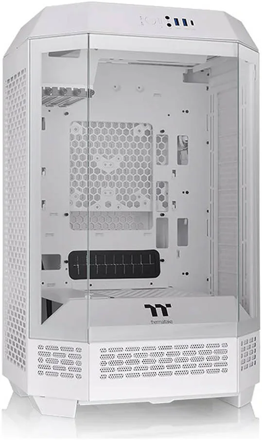 کیس Thermaltake Tower 300 Micro-ATX، شامل 2 فن 140 میلیمتری CT، پشتیبانی از رادیاتور تا 420 میلیمتر، کیت پایه شاسی اختیاری برای نمایش افقی، سفید | CA-1Y4-00S6WN-00 کیس Thermaltake Tower 300 Micro-ATX، شامل 2 فن 140 میلیمتری CT، پشتیبانی از رادیاتور تا 420 میلیمتر، کیت پایه شاسی اختیاری برای نمایش افقی، سفید | CA-1Y4-00S6WN-00