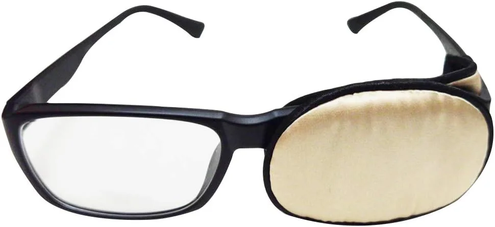 پوشش چشمی ابریشمی برای بهبود بینایی کودکان/بزرگسالان، پد چشم برای عینک، مناسب برای درمان تنبلی چشم و استرابیسم