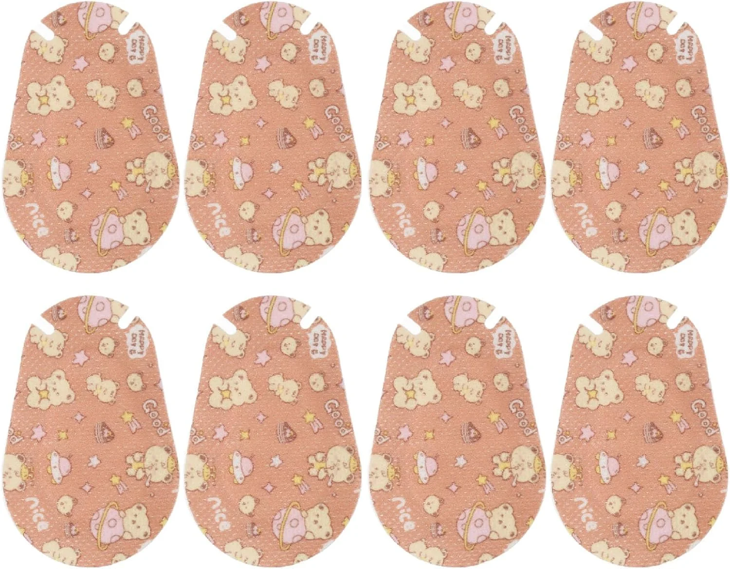 20 عدد پد چشم کودکانه، جنس نرم و بسیار نازک برای تمرین چشم، طراحی کارتونی، کاربردهای مختلف برای درمان تفریحی