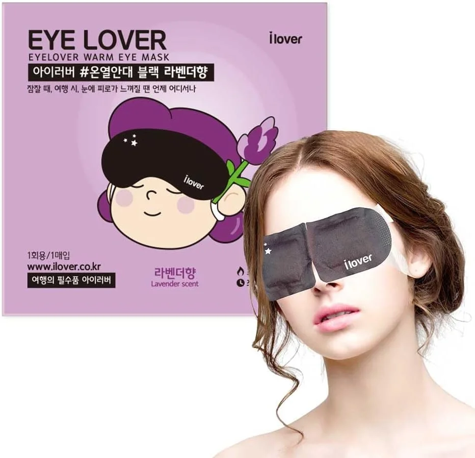 ماسک چشم برای خواب رایحه اسطوخودوس 10 عددی بخار گرم، مسافرت، آرامش بخش و رفع خستگی، کمک فوری به آسیب های چشمی، تسکین خشکی چشم.