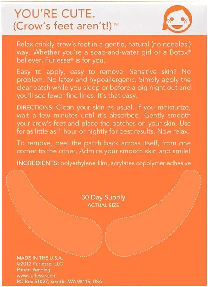 پد رفع خطوط ریز بین چشم ها و خطوط پنجه کلاغی (مناسب برای 30 روز) برای خطوط پنجه کلاغی - پدهای ضد پیری 2 FUR-1467-N