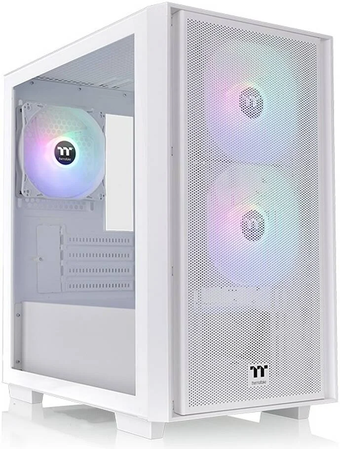 کیس Thermaltake Versa H16 TG ARGB Micro Tower، دارای 3 فن از پیش نصب شده 120 میلیمتری ARGB با بلبرینگ هیدرولیک، پشتیبانی از رادیاتور تا 280 میلیمتر و 5 فن، پنل جلویی مشبک، سفید | CA-1Y8-00S6WN-01 کیس Thermaltake Versa H16 TG ARGB Micro Tower، دارای 3 فن از پیش نصب شده 120 میلیمتری ARGB با بلبرینگ هیدرولیک، پشتیبانی از رادیاتور تا 280 میلیمتر و 5 فن، پنل جلویی مشبک، سفید | CA-1Y8-00S6WN-01