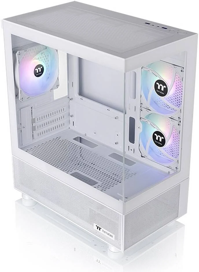 کیس کامپیوتر Thermaltake View 170 TG ARGB Snow M-ATX Mid Tower، شیشه حرارت دیده 3 میلیمتری x 2، پشتیبانی از رادیاتور تا 280 میلیمتر، 3 فن ARGB 120 میلیمتری از پیش نصب شده، USB 3.0 x 2، HD Audio x 1، سفید | CA-1Z4-00M6WN-00 کیس کامپیوتر Thermaltake View 170 TG ARGB Snow M-ATX Mid Tower، شیشه حرارت دیده 3 میلیمتری x 2، پشتیبانی از رادیاتور تا 280 میلیمتر، 3 فن ARGB 120 میلیمتری از پیش نصب شده، USB 3.0 x 2، HD Audio x 1، سفید | CA-1Z4-00M6WN-00
