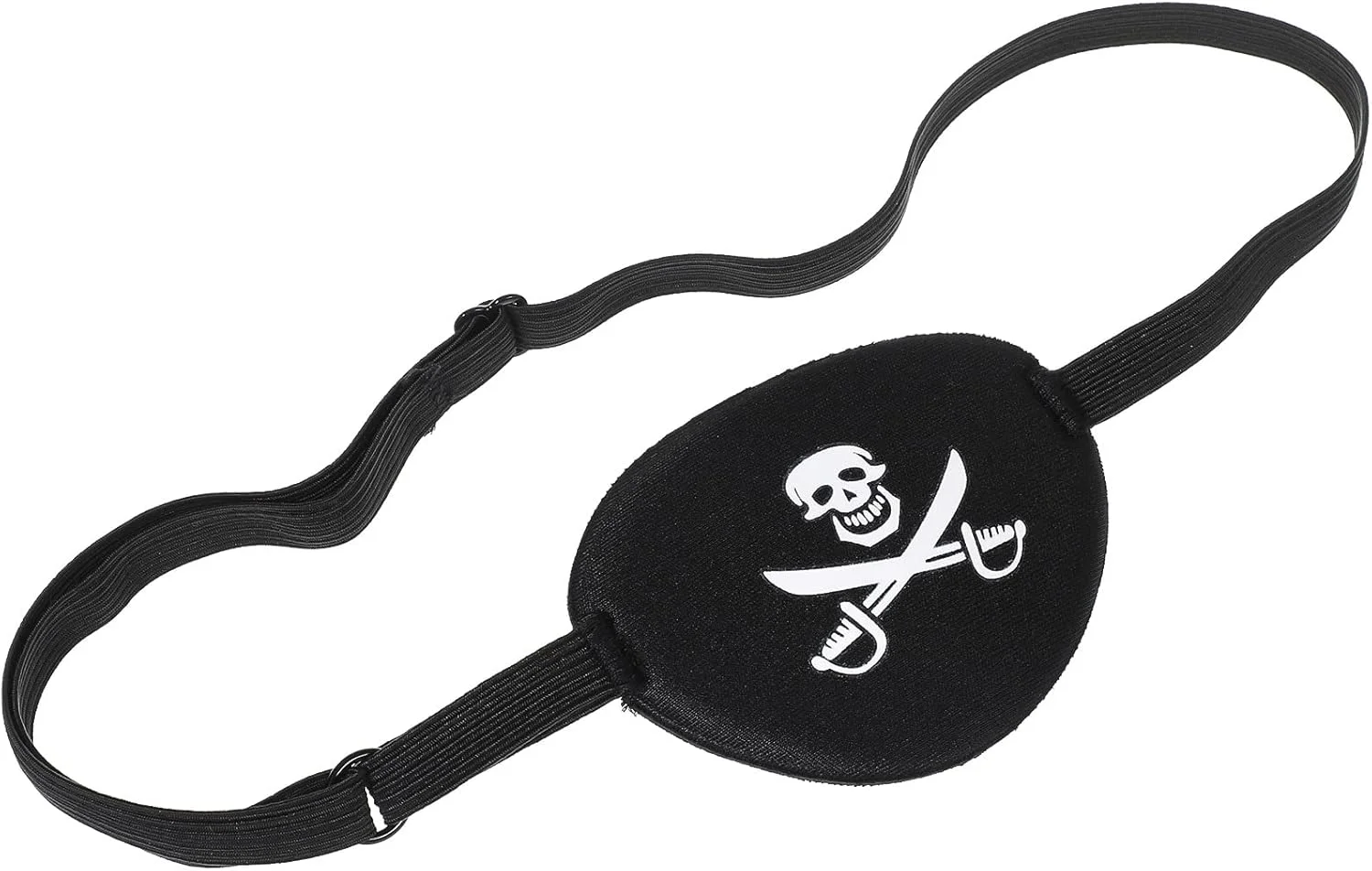 چشم بند دزد دریایی NUOLUX طرح جمجمه و استخوان ضربدری برای هالووین (مشکی)
