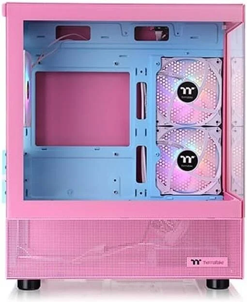 کیس کامپیوتر Thermaltake View 170 TG ARGB M-ATX، دارای 3 فن 120 میلیمتری ARGB Lite از پیش نصبشده، پشتیبانی از رادیاتور تا 280 میلیمتر و 7 فن، رابطهای USB 3.0 x2، HD Audio x1، صورتی حبابدار | CA-1Z4-00MAWN-01 کیس کامپیوتر Thermaltake View 170 TG ARGB M-ATX، دارای 3 فن 120 میلیمتری ARGB Lite از پیش نصبشده، پشتیبانی از رادیاتور تا 280 میلیمتر و 7 فن، رابطهای USB 3.0 x2، HD Audio x1، صورتی حبابدار | CA-1Z4-00MAWN-01
