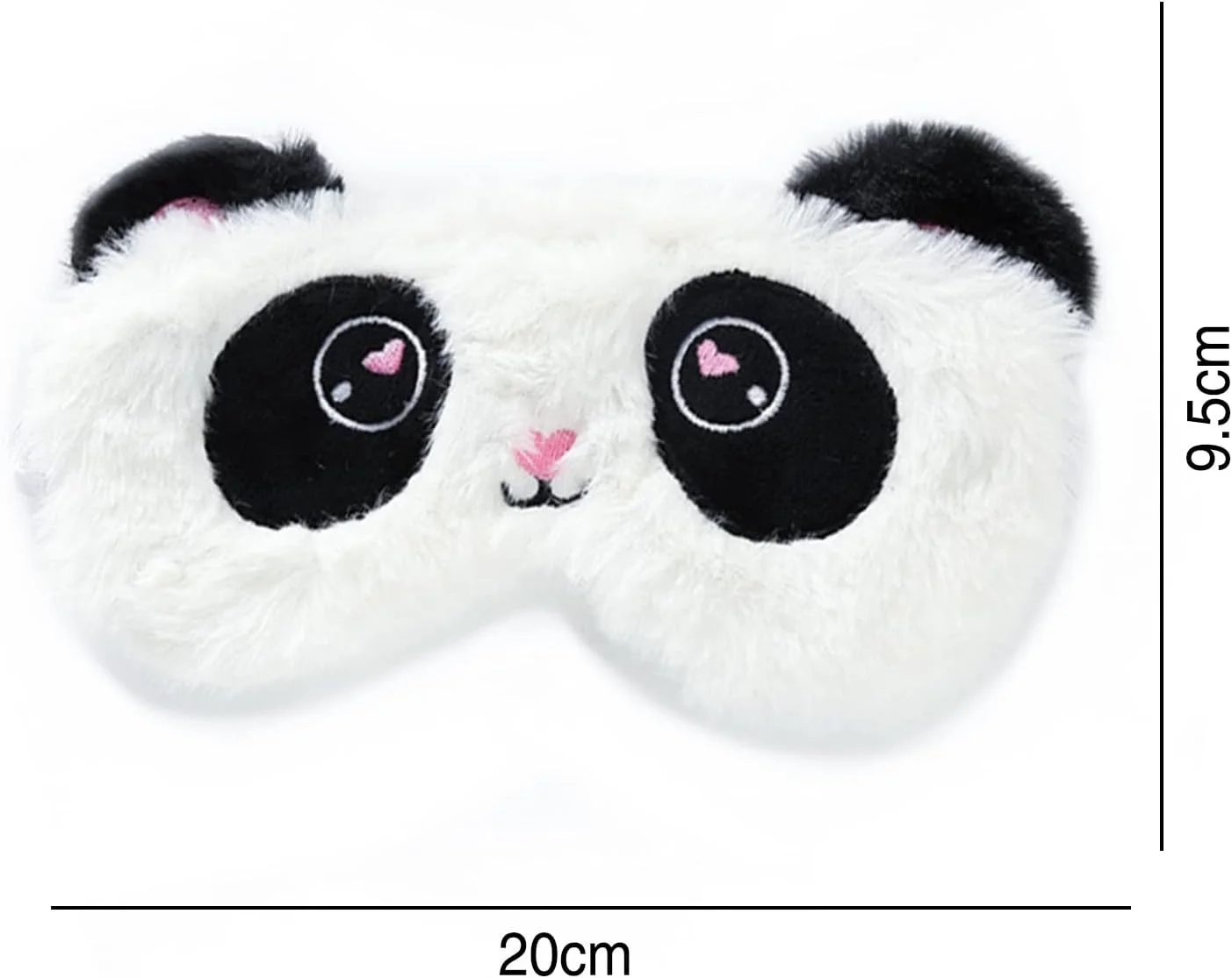 ماسک خواب چشم طرح حیوانات سه بعدی پشمالو شونده، مناسب خواب و مسافرت، سایه چشم تنفسی کارتونی، مناسب کودکان و بزرگسالان (پاندا)