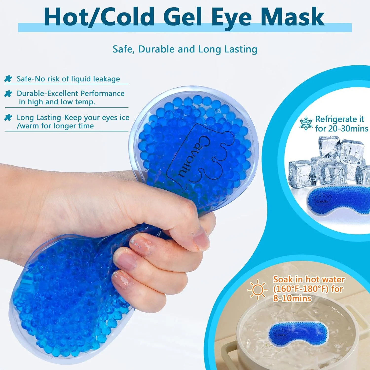 ماسک خواب با ماسک چشم ژل خنک کننده، ماسک چشم گرم شونده برای خواب، ماسک خواب ابریشمی یخی قابل استفاده مجدد برای مسافرت، خانه، دفتر، یوگا، تاریکی مطلق، هدیه (طرح پلنگی)