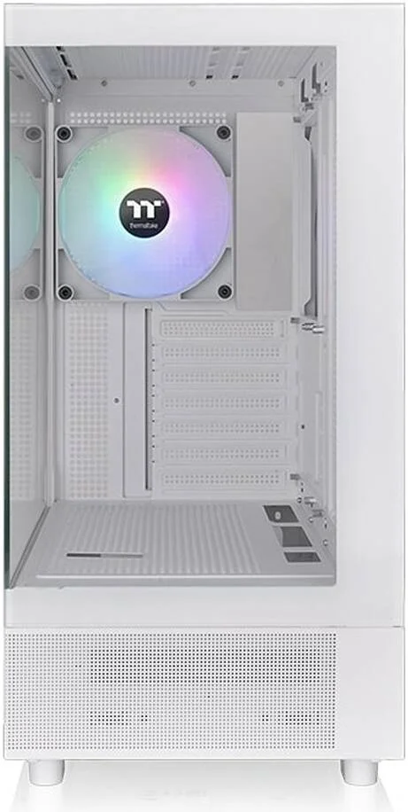کیس کامپیوتر Thermaltake View 270 TG ARGB M-ATX، پنل های شیشه ای حرارت دیده در جلو و سمت چپ، پشتیبانی از رادیاتور تا 360 میلی متر، 1 عدد فن CT140 ARGB از پیش نصب شده، USB Type-C x 1، USB 3.0 x 2، سفید | CA-1Y7-00M6WN-03