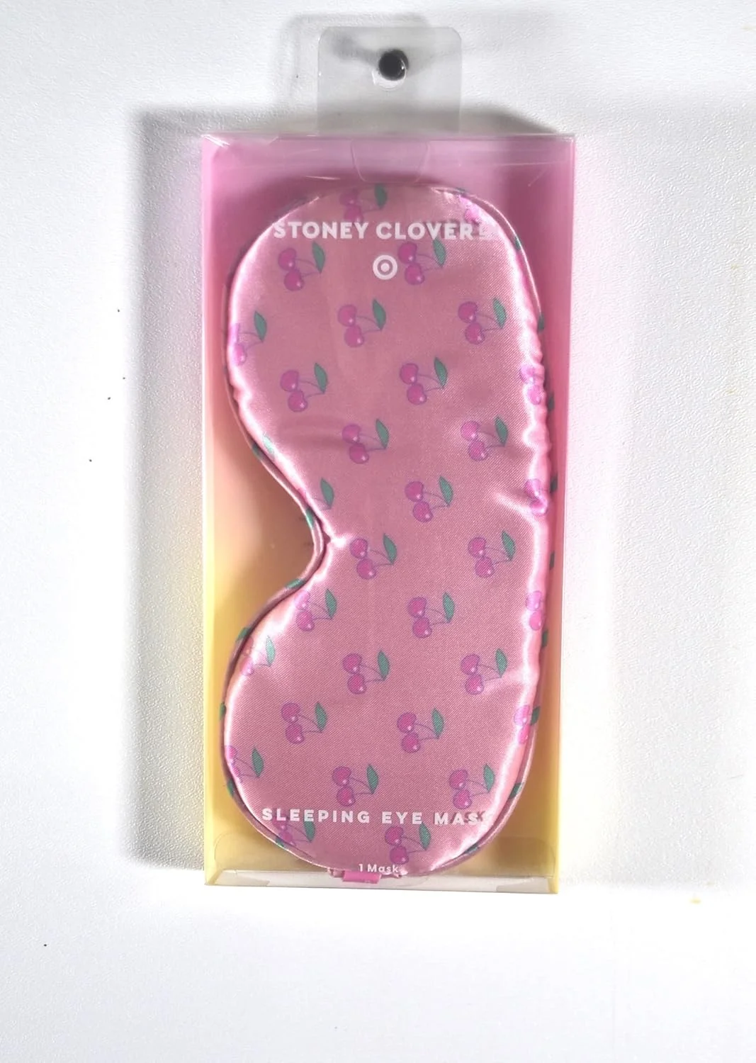 چشم بند خواب طرح گیلاس صورتی