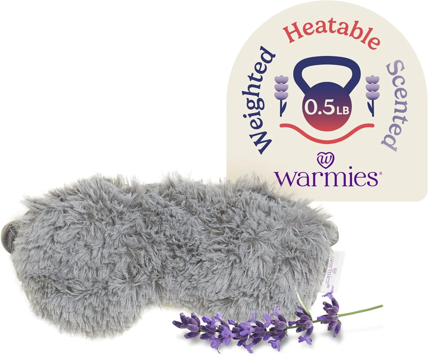 چشم بند گرمایشی مارشمالو خاکستری با رایحه اسطوخودوس