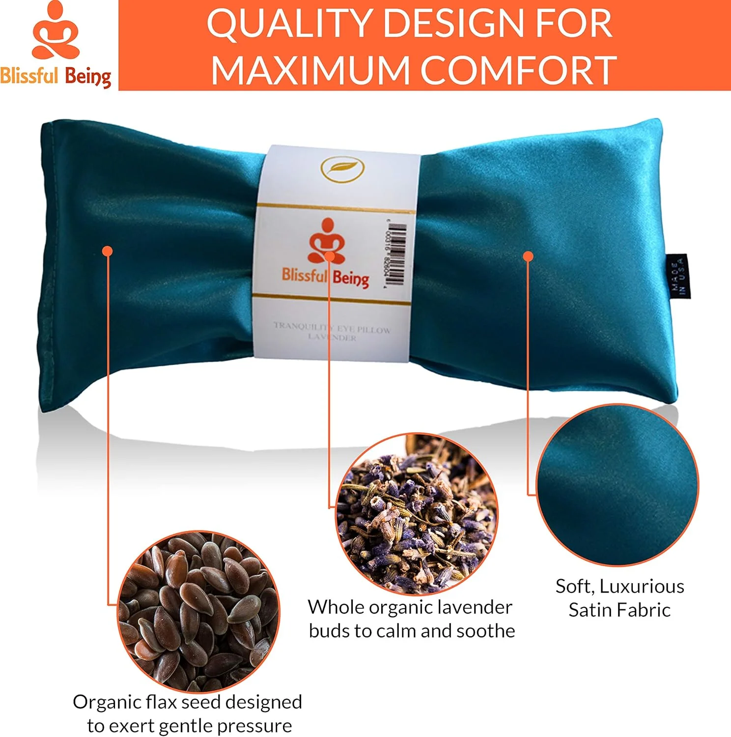 (صورتی چرک) - بالش چشم اسطوخودوس آرامش بخش - ماسک چشم ساتن سنگین وزن گرم یا سرد، ایده آل برای خواب، یوگا، مدیتیشن - هدیه برای زنان، تولد، معلمان - آرامش گیاهی طبیعی (صورتی چرک...