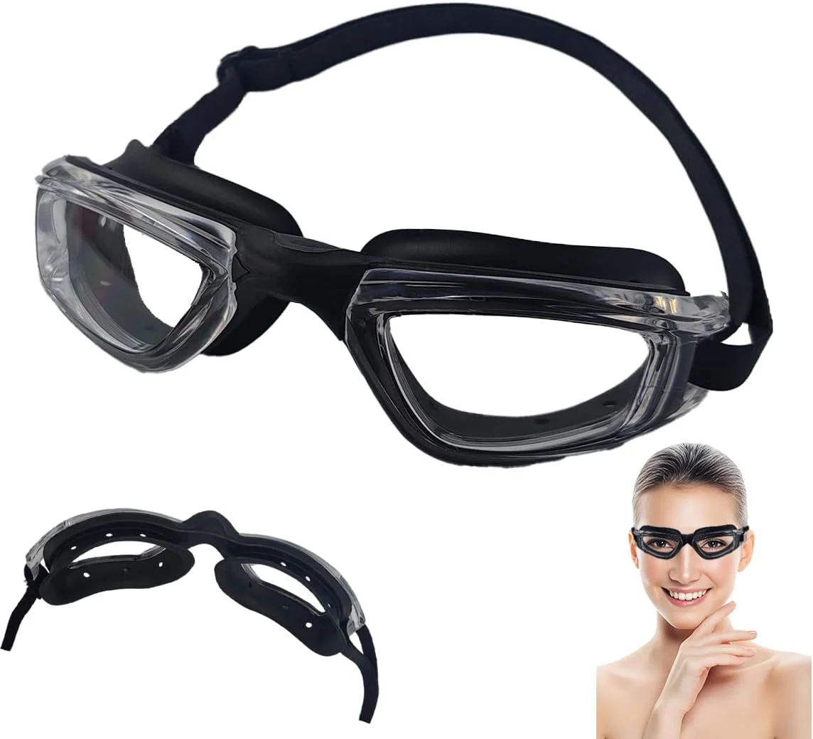 یک عدد عینک تسکین خشکی چشم با طراحی محفظه مرطوب کننده و سوراخ های گردش هوا