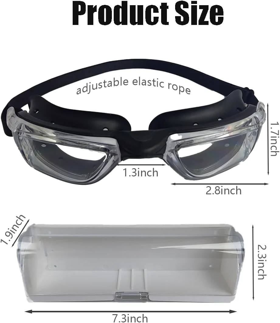 یک عدد عینک تسکین خشکی چشم با طراحی محفظه مرطوب کننده و سوراخ های گردش هوا