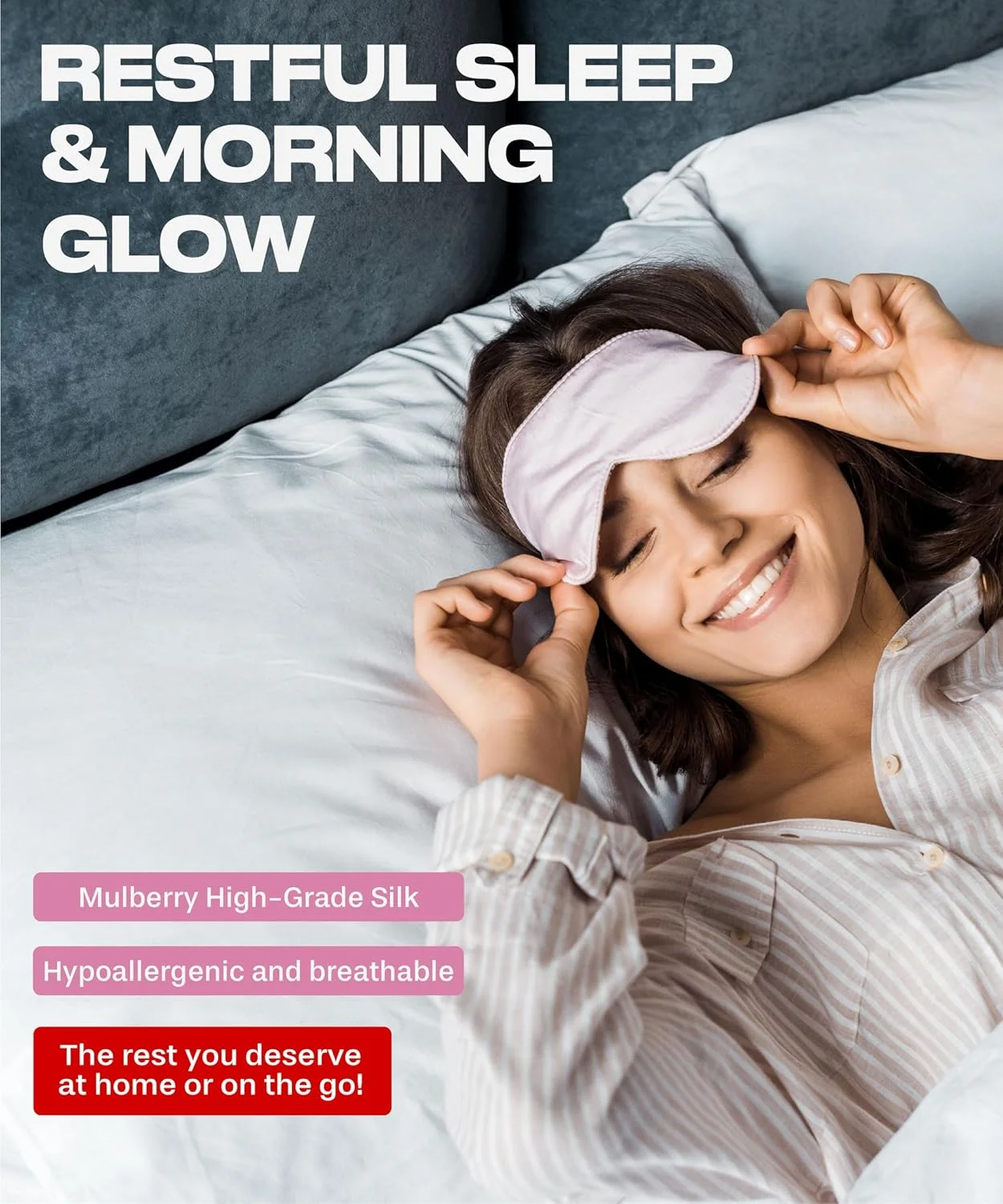 ماسک خواب ابریشمی برای زنان و مردان - ماسک چشم ابریشمی، ماسک چشم وزن دار برای خواب، چشم بند، پوشش چشم، ماسک خواب چشم ابریشمی، ماسک چشم خنک کننده برای خواب بهتر - شامل 2 ماسک خواب