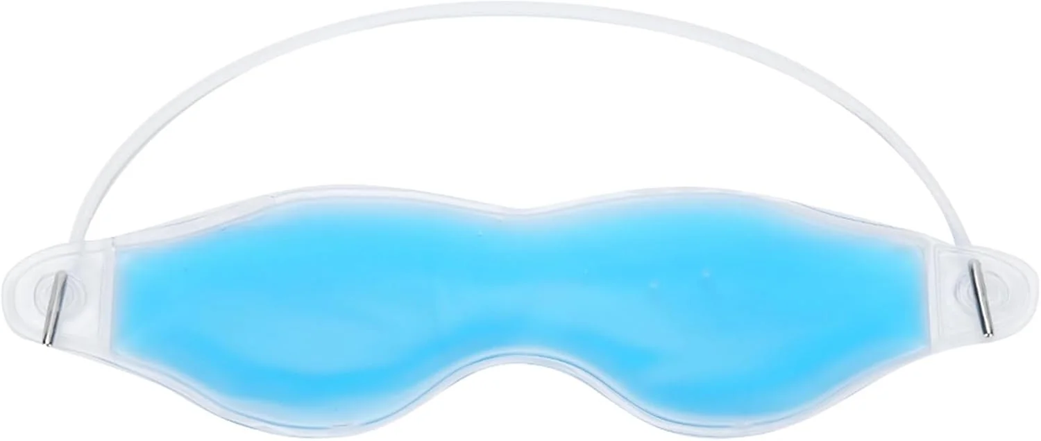 ماسک چشم ژلی خنک کننده تابستانی قابل استفاده مجدد - کیسه یخ برای رفع پف و سیاهی دور چشم، ماسک خواب آرامش بخش با بند قابل تنظیم برای آقایان و بانوان، لوازم ضروری اسپا و مسافرت