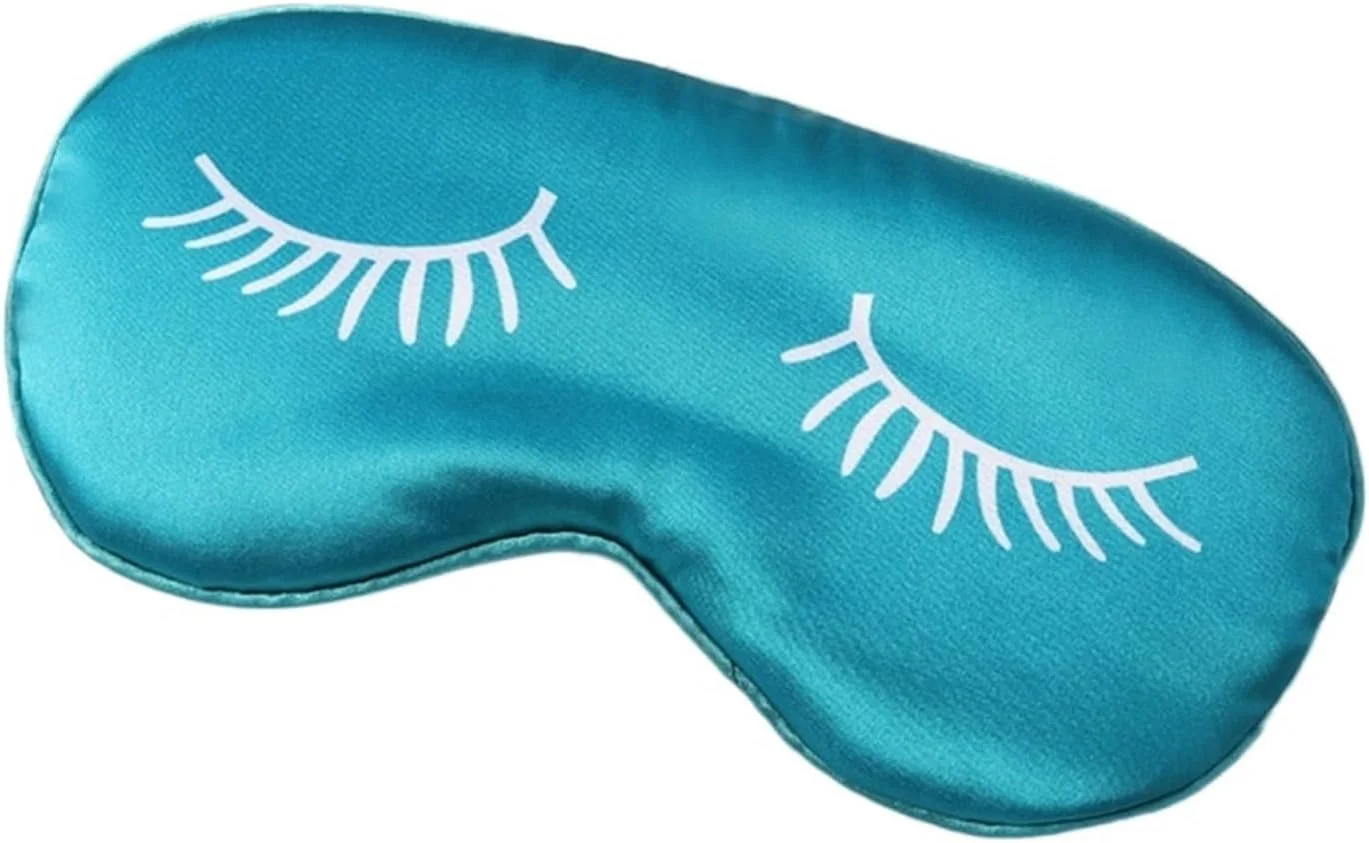 چشم بند وانا مدل ابریشم مصنوعی چند رنگ با کش قابل تنظیم برای خواب و سایه اندازی چشم، طرح چاپی، هدیه ای مناسب برای بانوان و آقایان (رنگ: سبز)