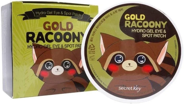 پچ هیدروژل دور چشم و صورت Secret Key مدل Gold Racoony، ۹۰ عدد
