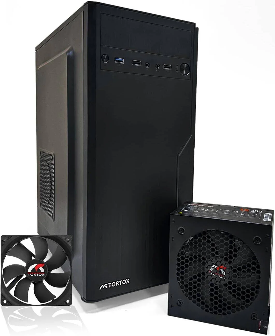 کیس کامپیوتر Tortox Zion ATX، سازگار با مادربردهای ITX و MATX، طول کارت گرافیک 345 میلیمتر، کولر 160 میلیمتر، بدنه فلزی، HDD، SSD، 7 اسلات توسعه، یک فن 120 میلیمتری و منبع تغذیه 350 واتی از پیش نصب شده کیس کامپیوتر Tortox Zion ATX، سازگار با مادربردهای ITX و MATX، طول کارت گرافیک 345 میلیمتر، کولر 160 میلیمتر، بدنه فلزی، HDD، SSD، 7 اسلات توسعه، یک فن 120 میلیمتری و منبع تغذیه 350 واتی از پیش نصب شده