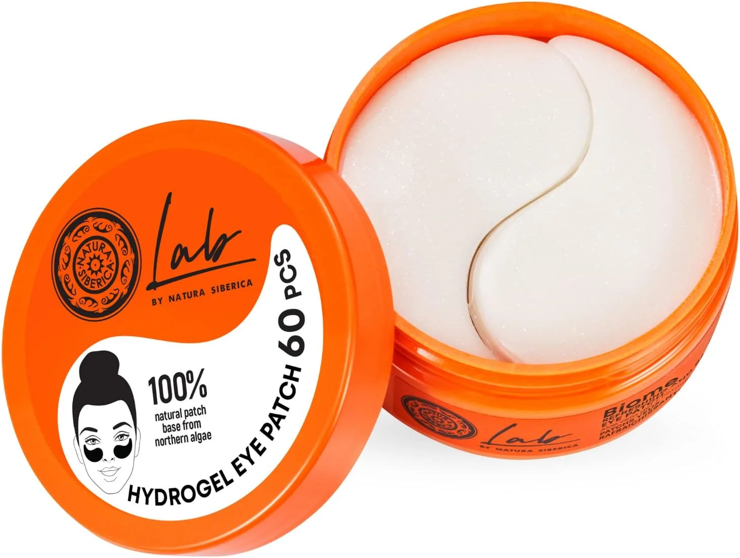 پد زیر چشم طراوت بخش و صاف کننده ناتورا Siberica Lab Biome، 60 عدد