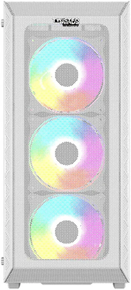 کیس کامپیوتر گیمینگ مید تاور Twisted Minds 03 Apex، پنل جلویی مشبک و پنل کناری شیشه حرارت دیده، 3 عدد فن ARGB 120 میلیمتری، قابلیت نصب رادیاتور تا 420 میلیمتر، USB 3.0 USB Type-C +HD، سفید | TM-GM-I-W کیس کامپیوتر گیمینگ مید تاور Twisted Minds 03 Apex، پنل جلویی مشبک و پنل کناری شیشه حرارت دیده، 3 عدد فن ARGB 120 میلیمتری، قابلیت نصب رادیاتور تا 420 میلیمتر، USB 3.0 USB Type-C +HD، سفید | TM-GM-I-W