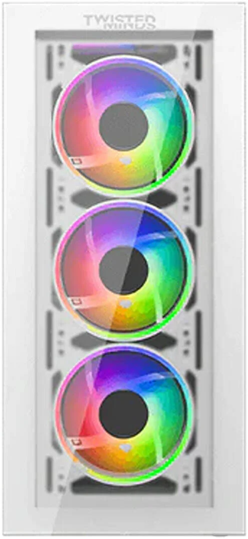 کیس کامپیوتر گیمینگ مید تاور Twisted Minds Manic Shooter-03 ATX، پنل جلویی و جانبی شیشه حرارت دیده، دارای 4 فن ARGB 120 میلیمتری از پیش نصب شده، پشتیبانی از رادیاتور تا 360 میلیمتر، فیلتر گرد و غبار، USB 3.0 / USB 1.1، سفید | TM350-18-W کیس کامپیوتر گیمینگ مید تاور Twisted Minds Manic Shooter-03 ATX، پنل جلویی و جانبی شیشه حرارت دیده، دارای 4 فن ARGB 120 میلیمتری از پیش نصب شده، پشتیبانی از رادیاتور تا 360 میلیمتر، فیلتر گرد و غبار، USB 3.0 / USB 1.1، سفید | TM350-18-W
