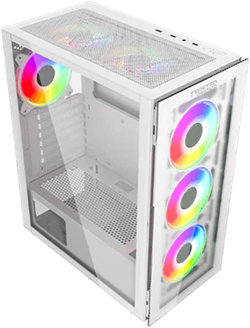 کیس کامپیوتر گیمینگ مید تاور Twisted Minds Manic Shooter-03 ATX، پنل جلویی و جانبی شیشه حرارت دیده، دارای 4 فن ARGB 120 میلیمتری از پیش نصب شده، پشتیبانی از رادیاتور تا 360 میلیمتر، فیلتر گرد و غبار، USB 3.0 / USB 1.1، سفید | TM350-18-W کیس کامپیوتر گیمینگ مید تاور Twisted Minds Manic Shooter-03 ATX، پنل جلویی و جانبی شیشه حرارت دیده، دارای 4 فن ARGB 120 میلیمتری از پیش نصب شده، پشتیبانی از رادیاتور تا 360 میلیمتر، فیلتر گرد و غبار، USB 3.0 / USB 1.1، سفید | TM350-18-W