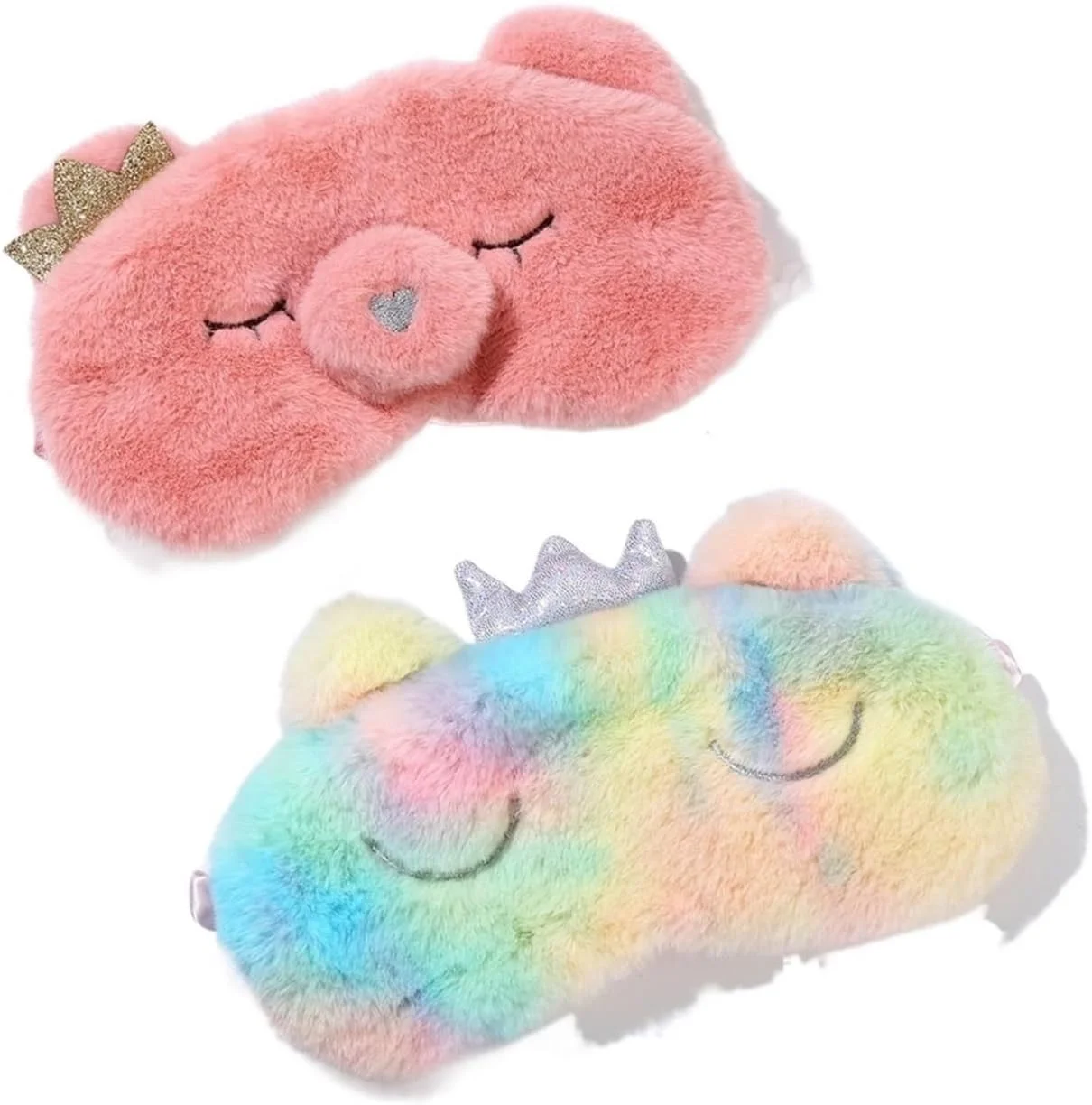 چشم بند خواب پولیشی طرح دار، پوشش چشم پولیشی، مناسب مسافرت و استراحت، طرح کارتونی، مناسب بزرگسال (رنگ: قورباغه B)