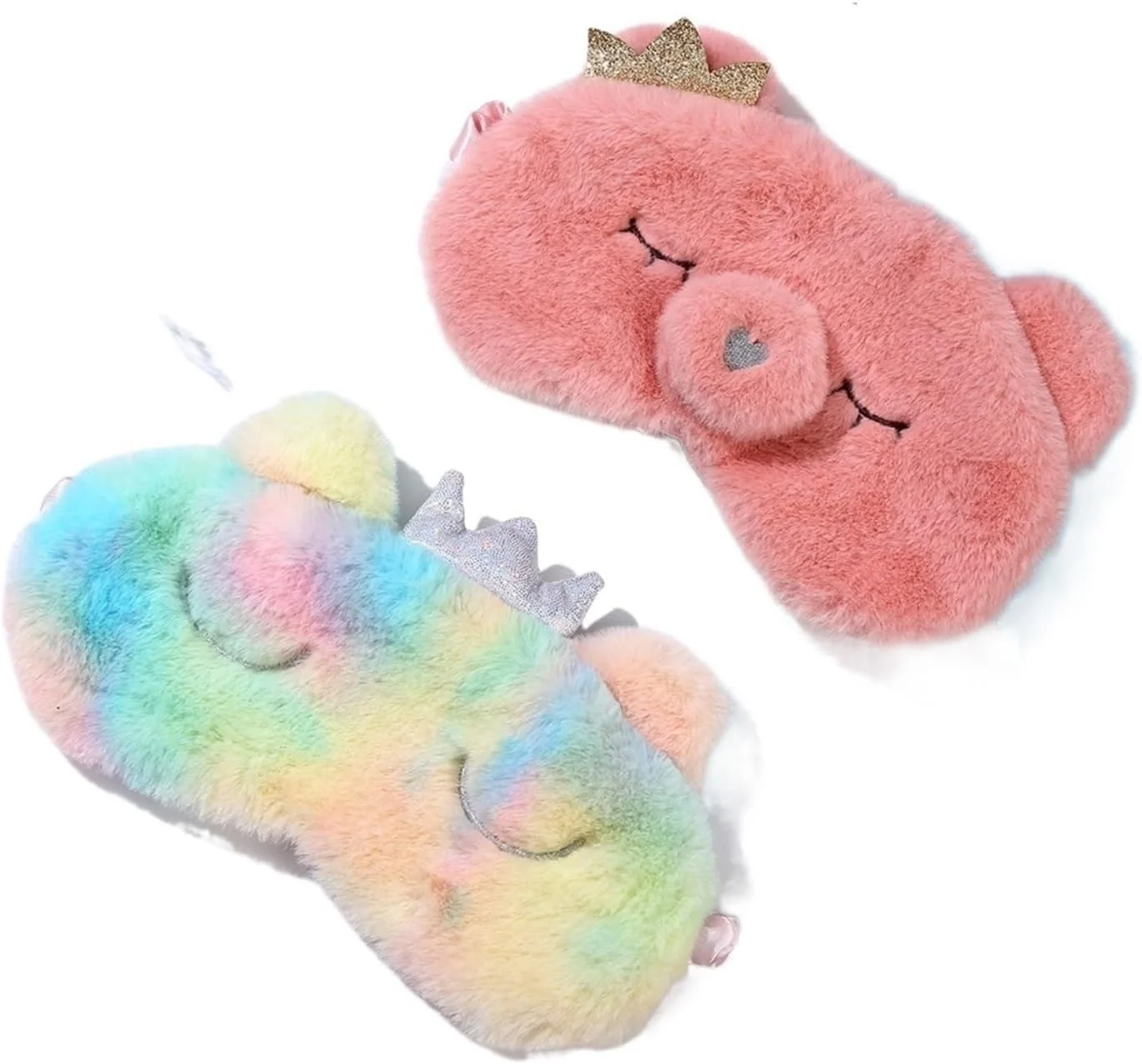 چشم بند خواب پولیشی طرح دار، پوشش چشم پولیشی، مناسب مسافرت و استراحت، طرح کارتونی، مناسب بزرگسال (رنگ: قورباغه B)