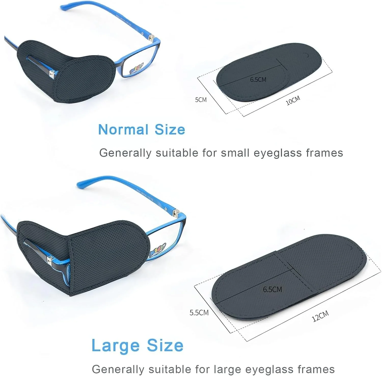 12 عدد پد چشم برای بزرگسالان و کودکان، پد چشمی طبی برای عینک، درمان آمبلیوپی و استرابیسم