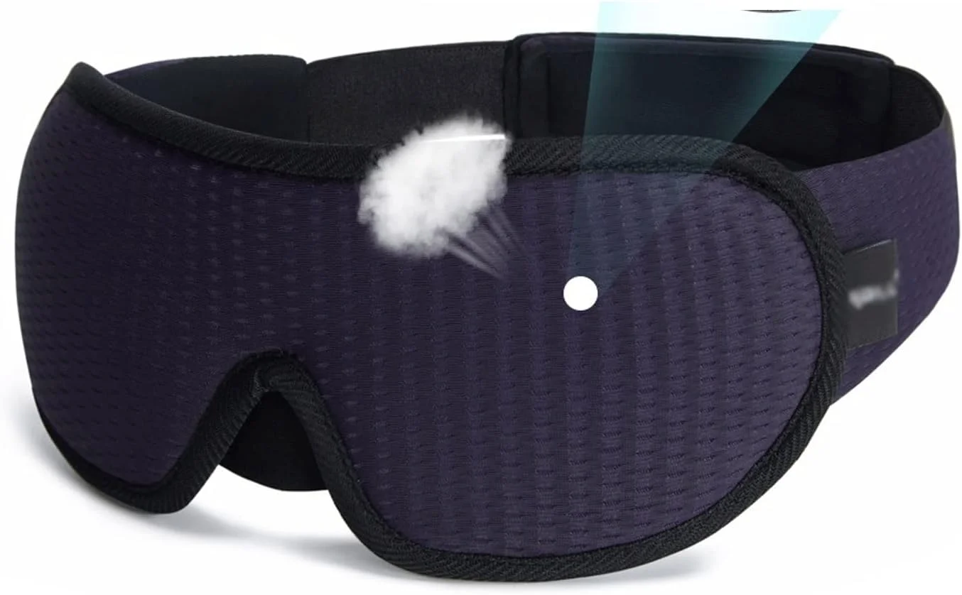 ماسک چشم سه بعدی خواب، مسدود کننده نور، ماسک چشم نرم برای کمک به خواب، ماسک چشم برای مسافرت، سایه چشم شبانه تنفسی