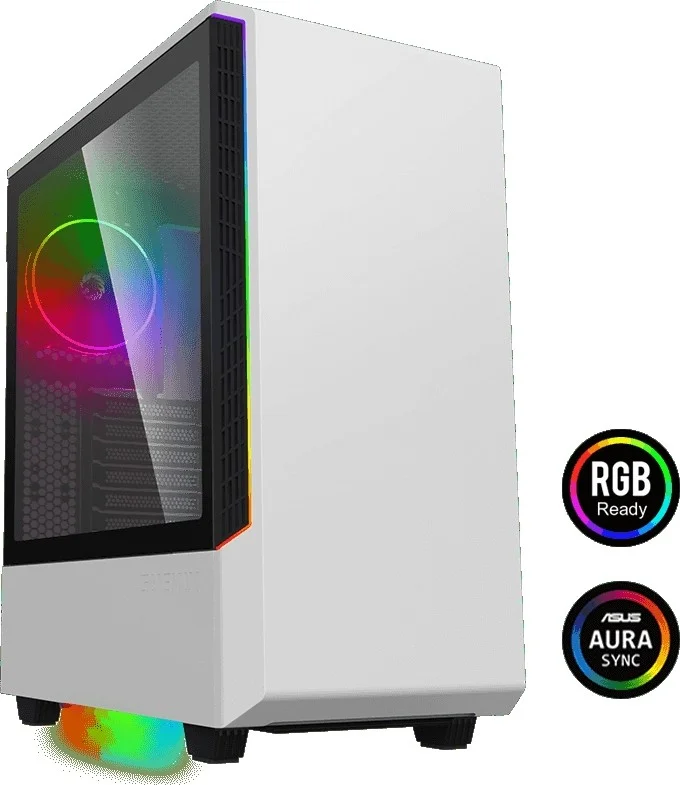 کیس کامپیوتر گیمینگ مید تاور Gamemax T802 Panda White ARGB شیشه حرارت دیده، دارای 1 فن ARGB، پشتیبانی از E-ATX | T802 White کیس کامپیوتر گیمینگ مید تاور Gamemax T802 Panda White ARGB شیشه حرارت دیده، دارای 1 فن ARGB، پشتیبانی از E-ATX | T802 White