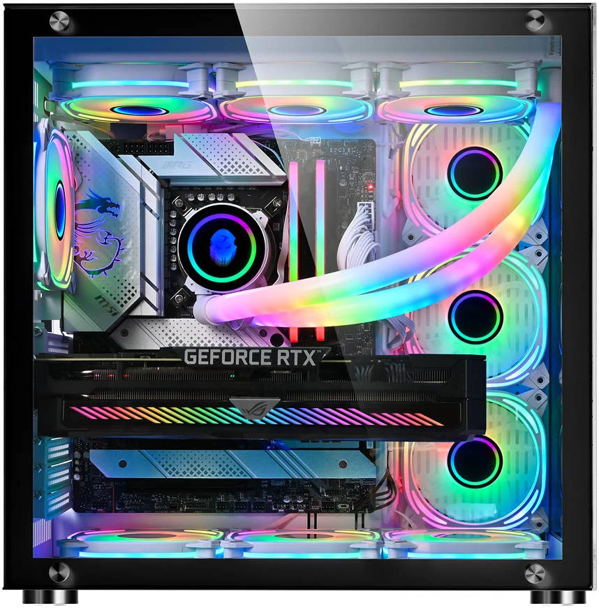 کیس کامپیوتر برج WJCoolMan Robin I ATX، جنس SPCC 0.6mm + شیشه حرارت دیده، پشتیبانی از رادیاتور تا 360mm و 10 فن 120mm، پورت USB 3.0 / USB 2.0*2 / HD Audio I/O، مشکی کیس کامپیوتر برج WJCoolMan Robin I ATX، جنس SPCC 0.6mm + شیشه حرارت دیده، پشتیبانی از رادیاتور تا 360mm و 10 فن 120mm، پورت USB 3.0 / USB 2.0*2 / HD Audio I/O، مشکی